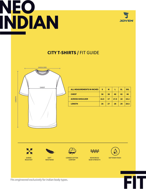 JOVEN MEN PRINTED T-SHIRT